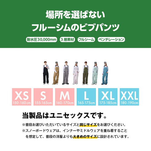 【10月上旬発送予定】 ASHGREEM アッシュグリーム スノーボードウェア 3レイヤー ビブパンツ AGP3L-232